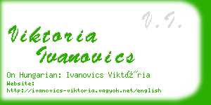 viktoria ivanovics business card